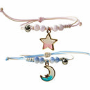 Day present Adjustable Charm Couples Bracelet Moon Rope Bracelet Hand Chain