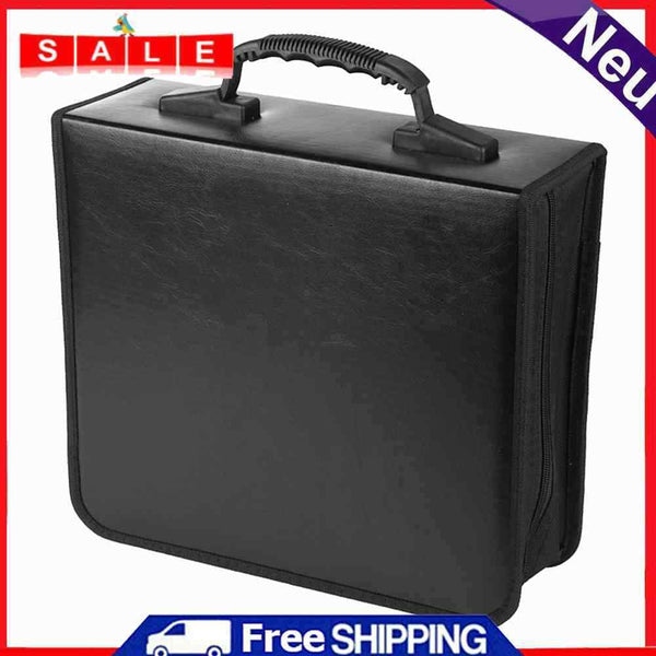 PU Leather CD DVD Wallet Holder Bag Album Disc Organizer Storage Carrying Case