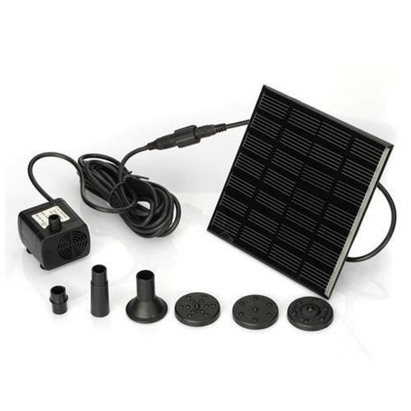 Solar Power Fountain Water Pump Panel Kit Pool Garden Brushless Waterpump