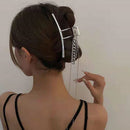Chain Hairgrip Metal Hair Claws Large Hair Clips Headwear Barrettes Hairpins