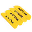 4pcs Car OPEN Reflective Tapes Warning Mark Open Car Door Stickers (Orange)