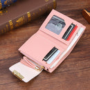 Tassel Women Short Wallet Leather Clutch Card Bag Female Purse (Light Pink)