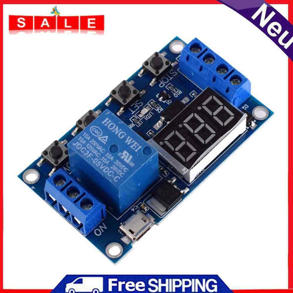 1 Way Relay Module Micro USB 5.0V Power Off Trigger Delay Timing Circuit Switch