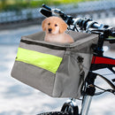 Bicycle Basket Bags Foldable Pet Dog Cats Cycling Bike Front Carrier Pouch