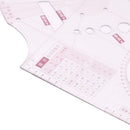 Measuring Ruler Sewing Ruler Quilting Template Kit Clothing Design Ruler