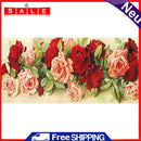 Rose Oil Paint By Numbers DIY Handpainted on Canvas Wall Art Picture Unframed