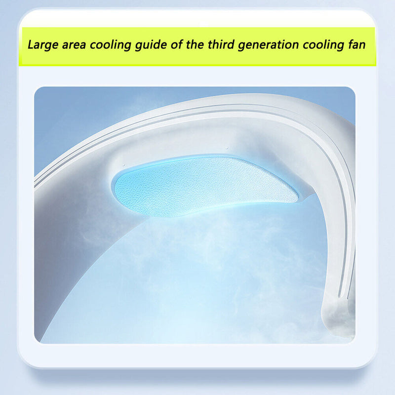 #A Portable Summer Air Conditioning Cooling Hanging Neck Fan Foldable Wearable F