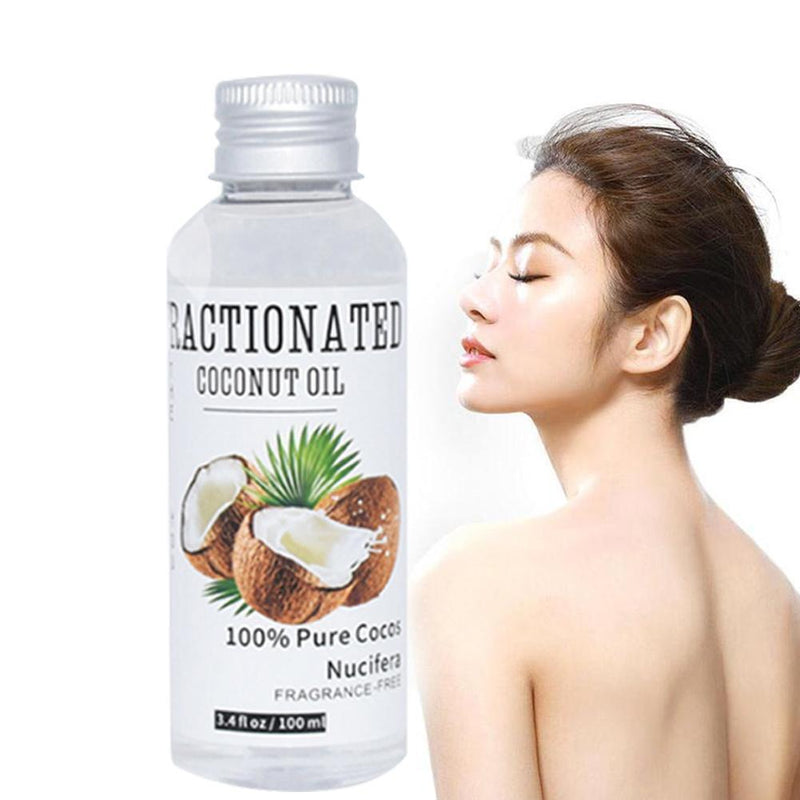 100ml Coconut Oil Massage Scraping Essential Oil Healthy Care Skin T9V2