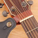 Leather Electric Guitar Strap Button Lock Belt for Bass Ukulele (Brown) Newly