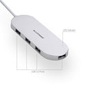 ALLOYSEED CZH-H066 ultrathin 4 Port USB 3.0 Portable Aluminum Hub