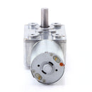 #A 6V Worm Gear Motor High Torque Worm Electric Motor Metal Gear Reverse Self Lo