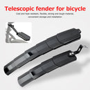 2pcs Mountain Road Bike Mudguard Wings Telescopic Front Rear Fenders Black