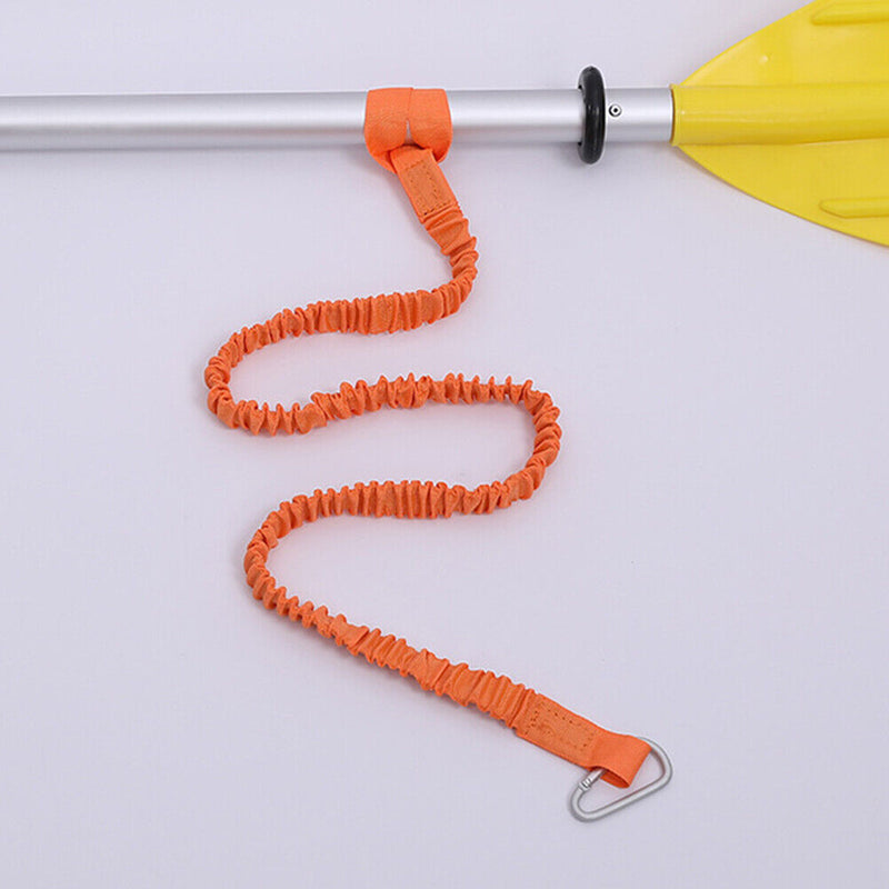 Elastic Kayak Paddle Leash Adjustable with Hook Fishing Rod Pole Coiled Lan