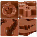 Baking Silicone Mold Christmas 6 With Elk Christmas Snowman Tree P9Q9