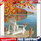 Frameless Oil Paint By Numbers Lake Scene DIY Canvas Picture Craft Kit