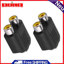 JUNERAIN Jaserain Y-Splitter Audio Adapter, 3.5mm Female to 2 RCA Sockets, 2