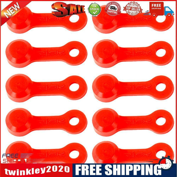50pcs RISK Bicycle Bleed Nipple Screw Cap Oil Disc Brake Dust Cover (Red)