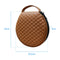 Portable CD DVD 20 Capacity Storage Case with Zipper Car Disc Box (Brown)