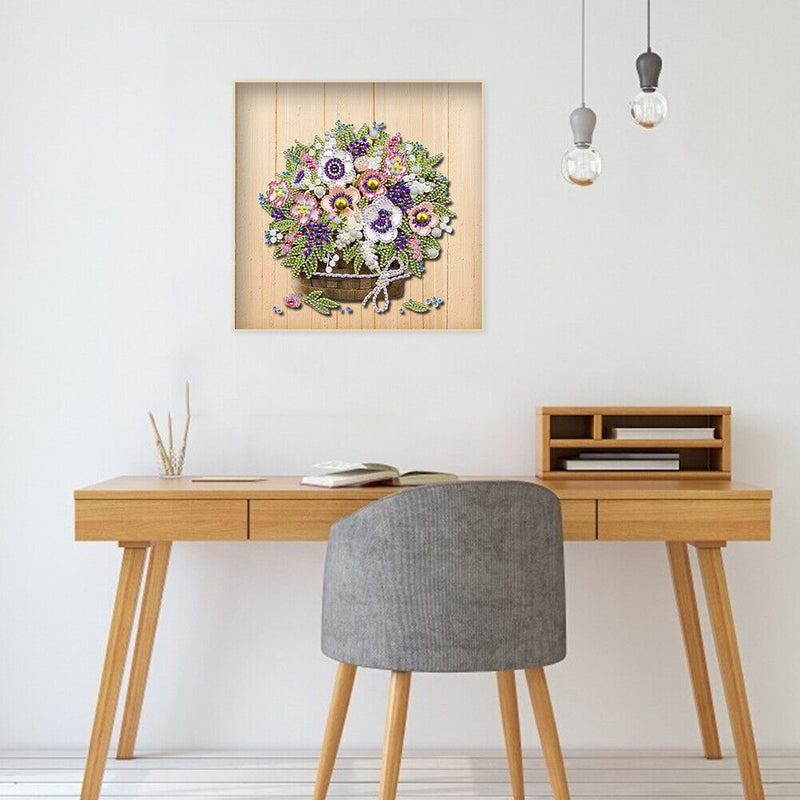 Diamond Painting 5D DIY Flower Partial Special Drill Rhinestone Kit (HB201)