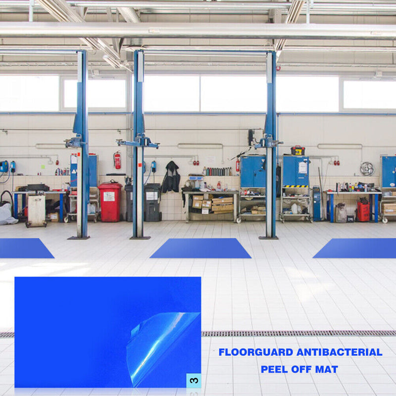 30pcs Anti Bacterial Peel Off Sticky Floor Door Mat Dust Remover Pads (S) Newly