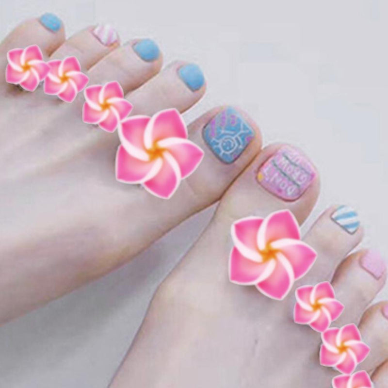 8pcs/set Silicone Toe Separator Salon Polish Manicure Pedicure Tool(Pink) Newly