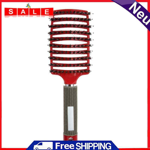 JUNERAIN Scalp Massage Comb Bristles - Curly Detangle Hairbrush - Art Aid