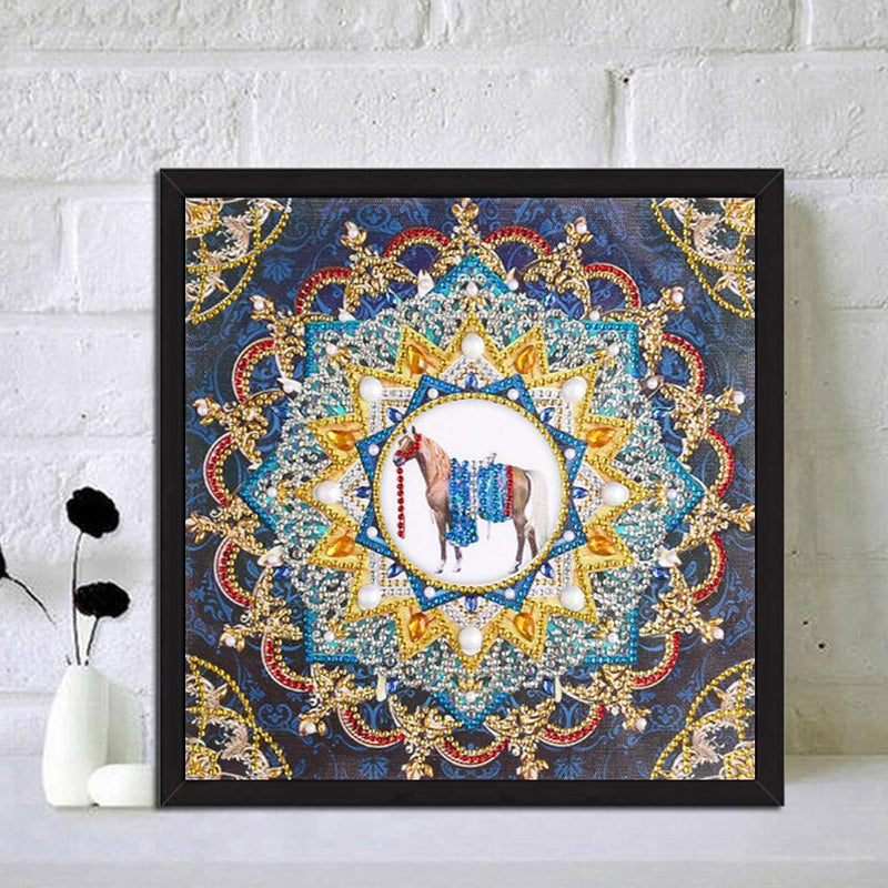 5D DIY Special Shaped Diamond Painting Mandala Cross Stitch Kits (DZ239)