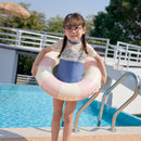 Retro Thickened PVC Swimming Ring Inflatable Baby Underarm Ring for Water Gam