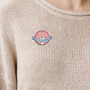 Round I Love You Gesture Brooches Letters Badges Clothing Enamel Lapel Pins Gift