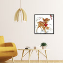 14CT Printed Partial Cross Stitch DIY Little Deer Hand Painting Room Decoration
