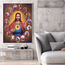 30 x 40cm 5D Full Drill Diamond Painting DIY Jesus Rhinestone Picture Poster Kit