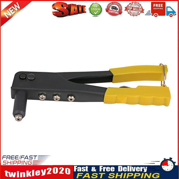Anti-slip Handle Rivet Gun Manual Riveting Drill Woodworking Repair Tool Newly