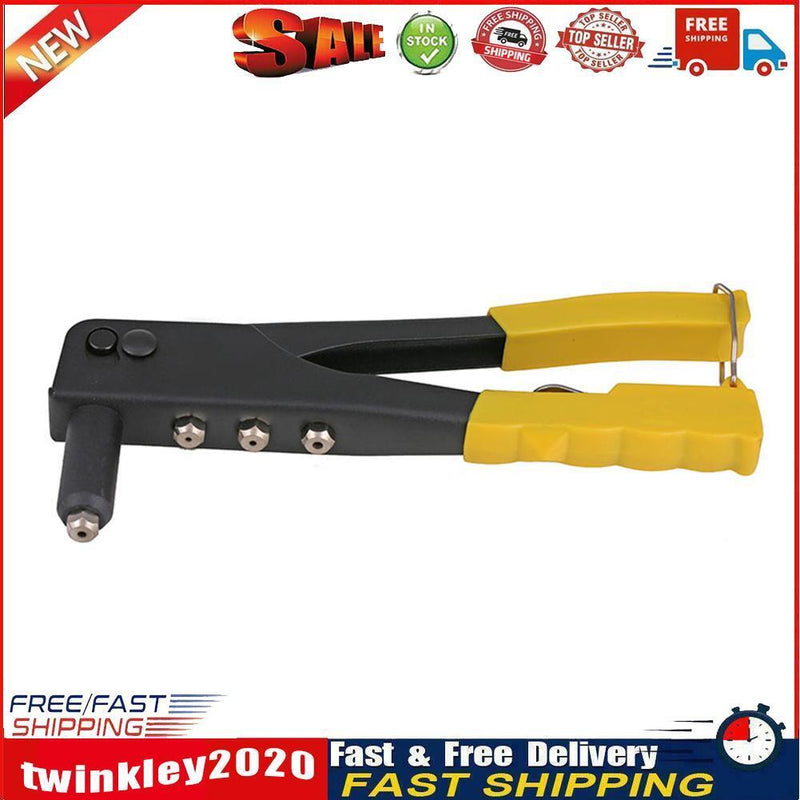 Anti-slip Handle Rivet Gun Manual Riveting Drill Woodworking Repair Tool Newly