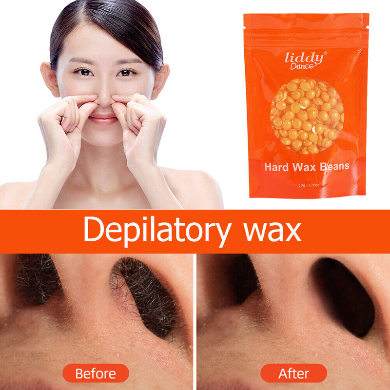 50g Nose Wax Kit Women Men Nasal Hair Trimmer Remover Safe Nose Waxing Sticks
