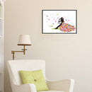 5D DIY Diamond Painting Happy Flowers Girl Cross Stitch Embroidery Mosaic