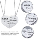 2pcs Adjustable Love Heart Pendant Splice Clavicle Chain Necklace Women Jewelry