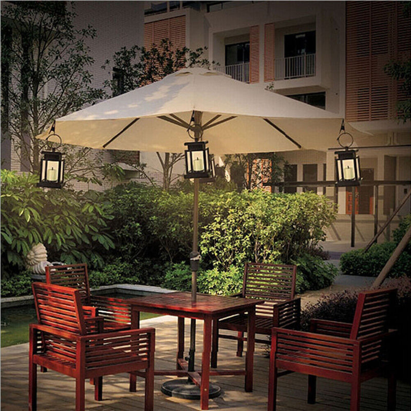 Solar Powered LED Outdoor Candle Light Portable Lantern Novelty for Camping Wa