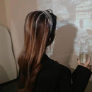 Chain Hairpin Braided Hair Diamond Flashing Headdress Women Girl Tassel Hairban`