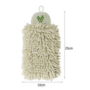 Soft Chenille Hand Towel Kitchen Bathroom Super Absorbent Towels (Green) Newly