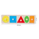 Geometric Hand Grabbing Board Wooden Jigsaw Children Educational Toys (E) Newly