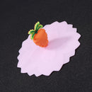 Silicone Heat-resistant Dust-proof Sealed Cup Lid Food Wrap Cover (Radish)