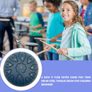 6 inch 11 Tune Notes Musical Steel Tongue Drum for Beginner (Dark Blue) Newly