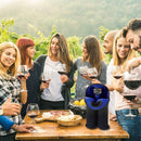 2 BottlesNeoprene Cooler Wine-bottle Bag Protective Cover (Blue+Black) Newly