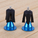 One Pair Bike Bicycle Aluminum Handlebar Grips Handle Bar Cap blue