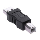USB Type A Male to USB Type B Male Plug Connector Converter Adapter for PC