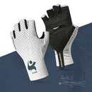 Half Finger Gloves Summer Sports Cycling Gloves for Men Women (White L)