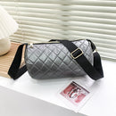 Winter Nylon Padded Quilted Handbag Winter Warm Tote Bag Solid Color Handbag