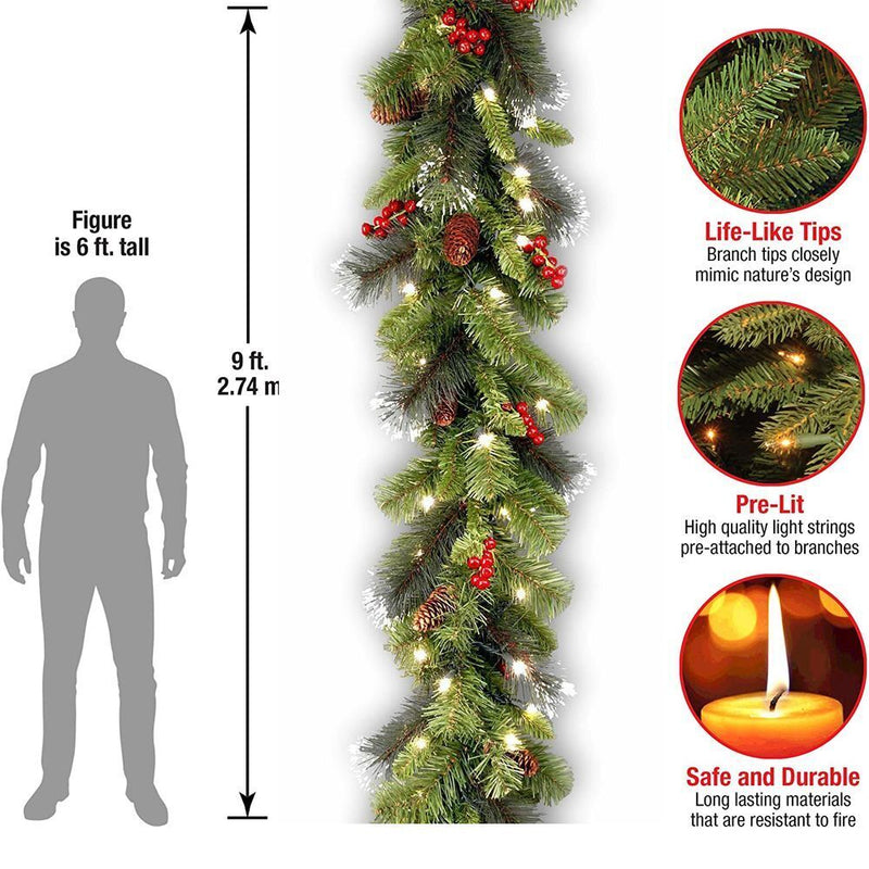 Decorative Wreaths Pine Needle Door Hanging Party Ornaments Christmas Wreath