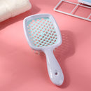 Wide Teeth Air Cushion Combs Scalp Massage Brush Hollow Grid Comb (Green) Newly