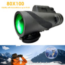 80x100 Binoculars BAK4 Prism Portable Camping Tripod Telescope for Camping Newly